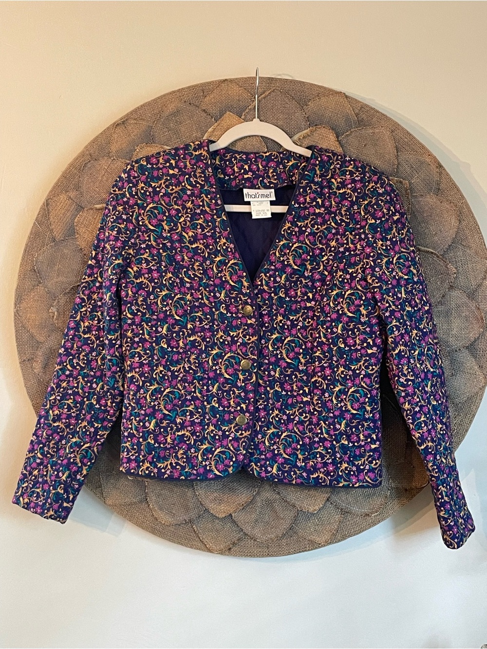 That’s Me Vintage Floral Quilted Blazer